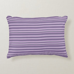 Purple stripes accent pillow