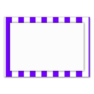 Purple Stripes (Add 2nd Colour) Table Number