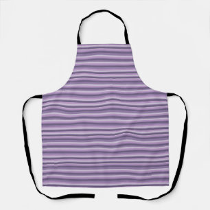 Purple stripes apron