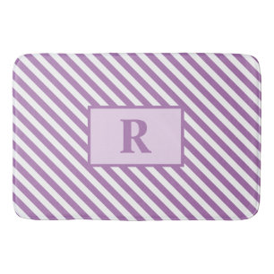 Purple Stripes Bath Mat