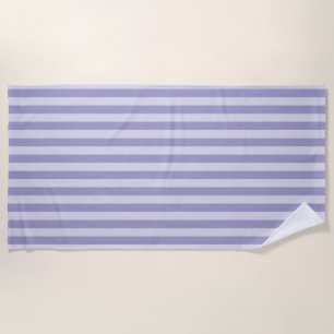 Purple Stripes Beach Towel