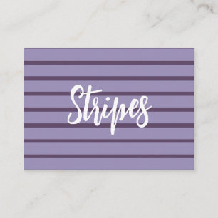 Purple Stripes Business Card