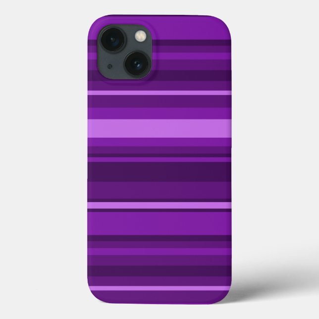 Purple stripes Case-Mate iPhone case (Back)