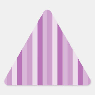 Purple stripes design pattern triangle sticker