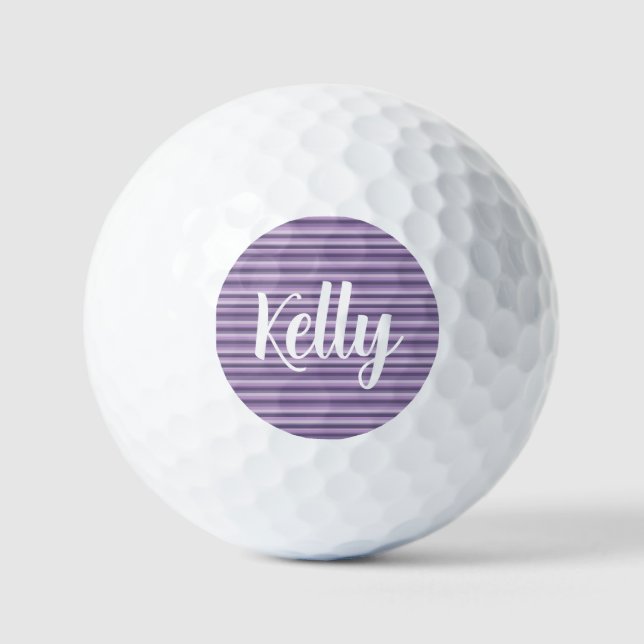 Purple stripes golf balls (Front)