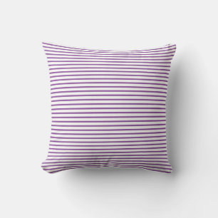 Purple Stripes Halloween Fall / Autumn Throw Pillow