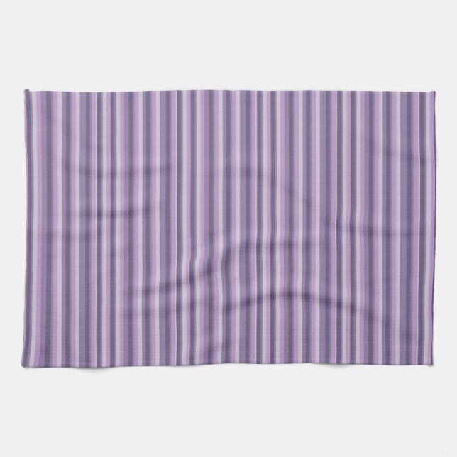 Purple stripes kitchen towel (Horizontal)