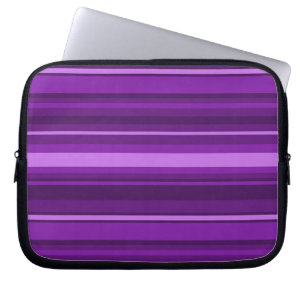 Purple stripes laptop sleeve