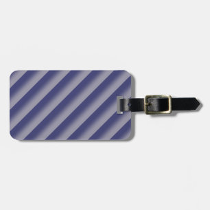 Purple Stripes Luggage Tag