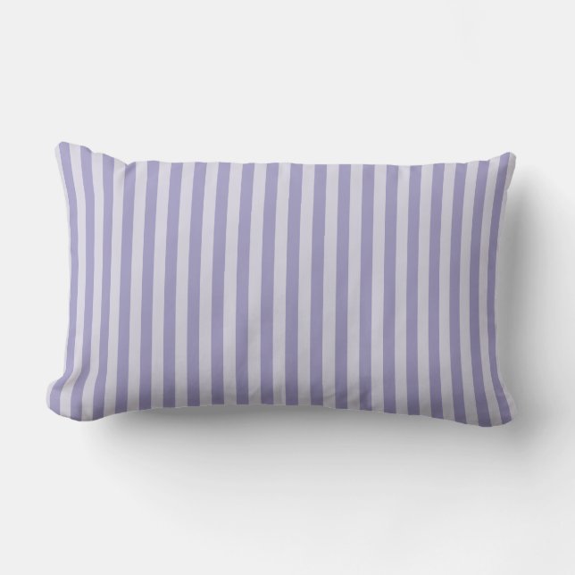 Purple Stripes Lumbar Pillow (Front)