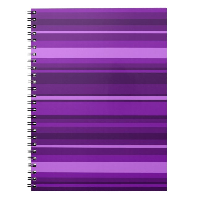Purple stripes notebook (Front)