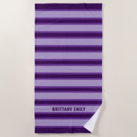 Purple Stripes Pattern Personalized