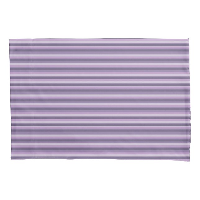 Purple stripes pillowcase (Front)