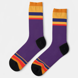 Purple + Stripes  Socks