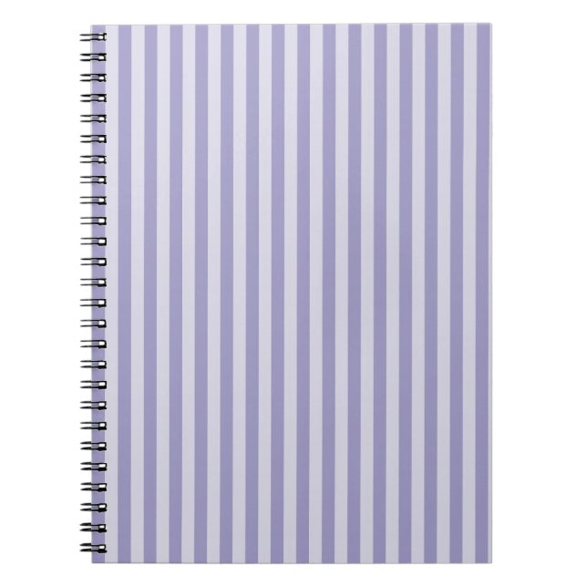 Purple Stripes Spiral Notebook (Front)