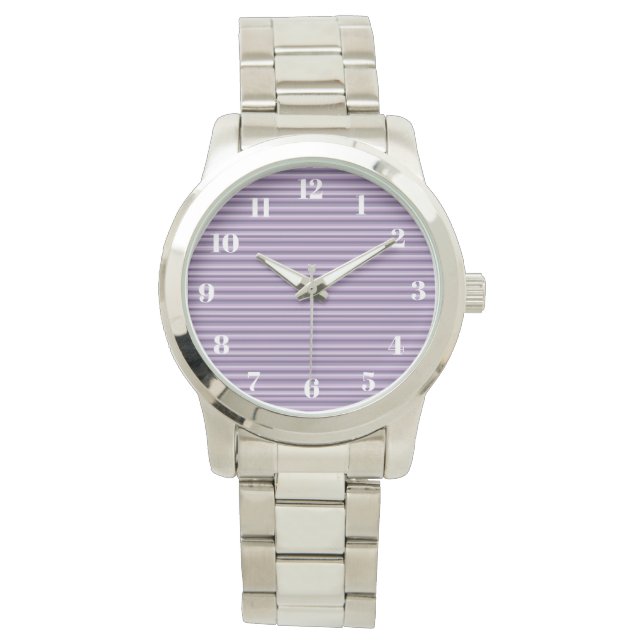 Purple stripes watch (Front)