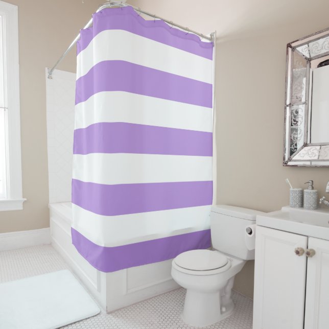 Purple Stripes, White Stripes, Striped Pattern (In Situ)