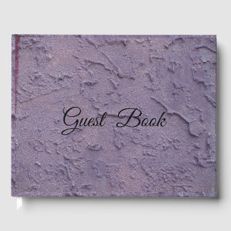 Purple Stucco Guest Book