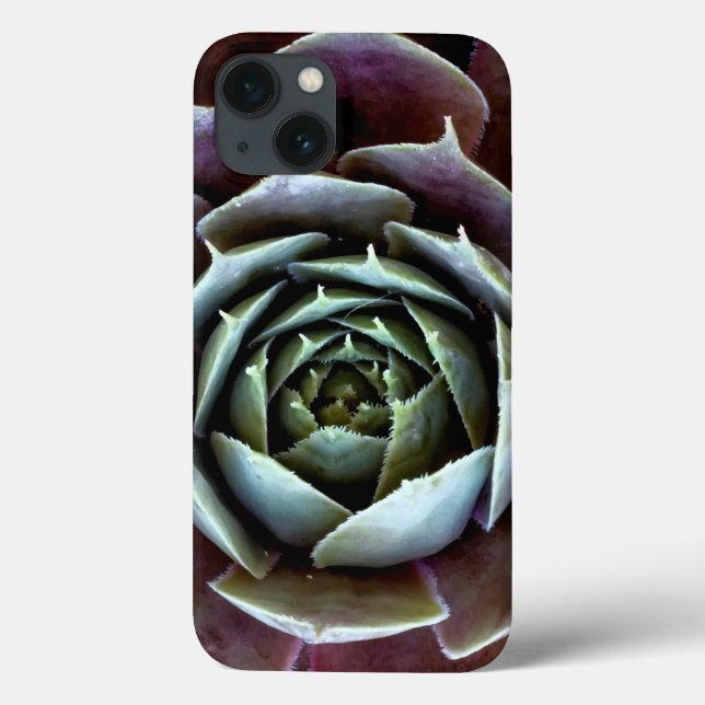 Purple Succulent Close-Up Case-Mate iPhone Case (Back)