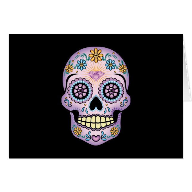 Purple Sugar Skull (Front Horizontal)