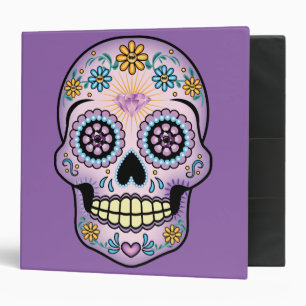 Purple Sugar Skull Binder