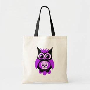Purple Sugar Skull Owl Bag