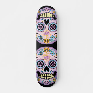 Purple Sugar Skull Skateboard