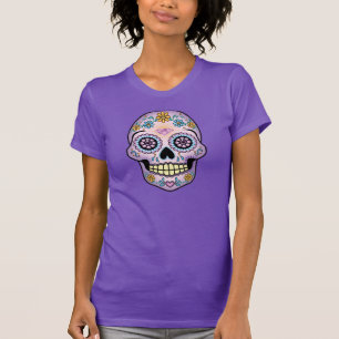 Purple Sugar Skull T-Shirt