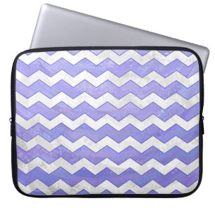 Purple Sun Chevron Pattern Laptop Sleeve