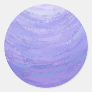Purple Sun Classic Round Sticker