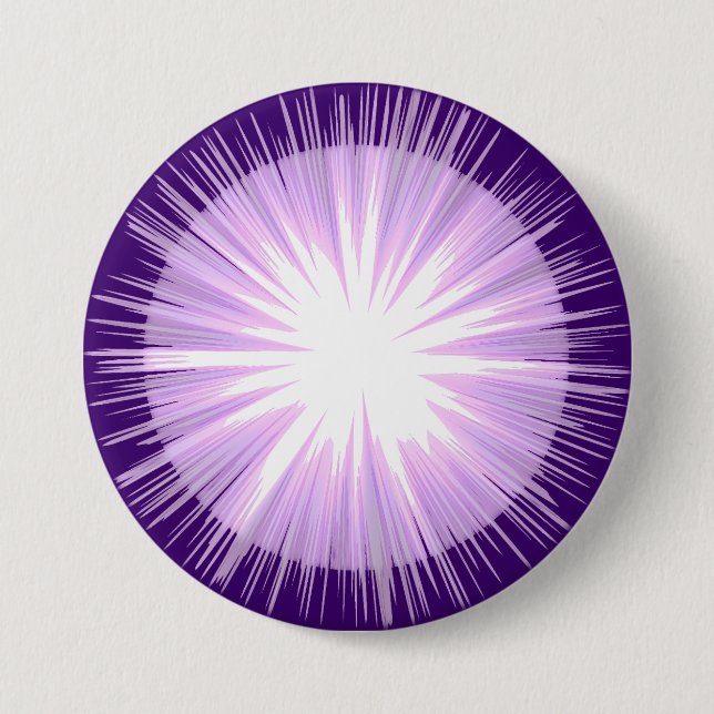 Purple Sun Fairy 3 Inch Round Button (Front)