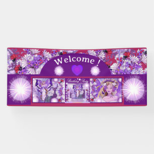 Purple Sun Fairy Banner
