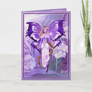 Purple Sun Fairy blank card