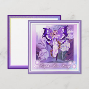 Purple Sun Fairy blank card