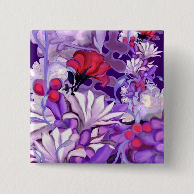 Purple Sun Fairy Button (Front)