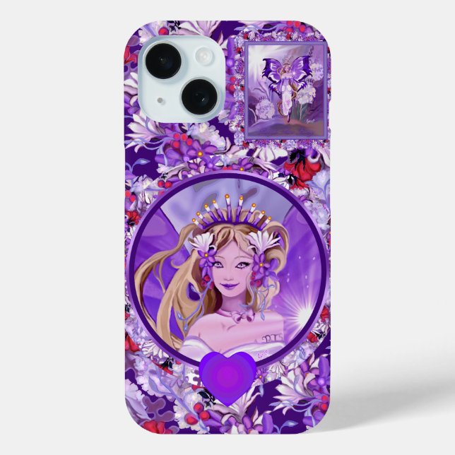 Purple Sun Fairy Case-Mate iPhone Case (Back)