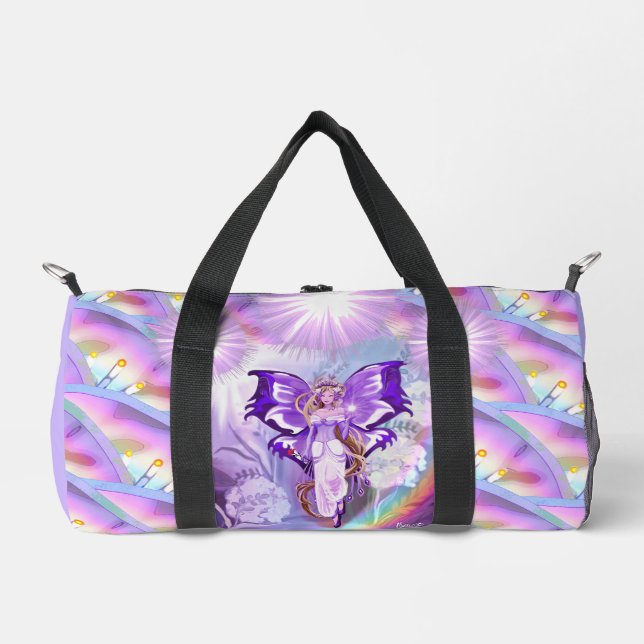 Purple Sun Fairy Duffle Bag (Front)