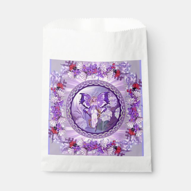 Purple Sun Fairy Favour Box Bag (Front)