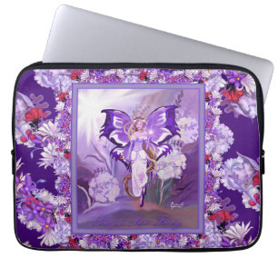 Purple Sun Fairy Laptop Sleeve