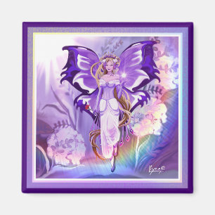 Purple Sun Fairy Magnet