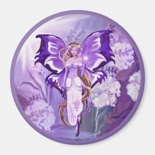 Purple Sun Fairy Magnet