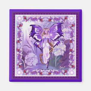 Purple Sun Fairy Magnet