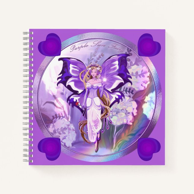 Purple Sun Fairy Notebook (Front)