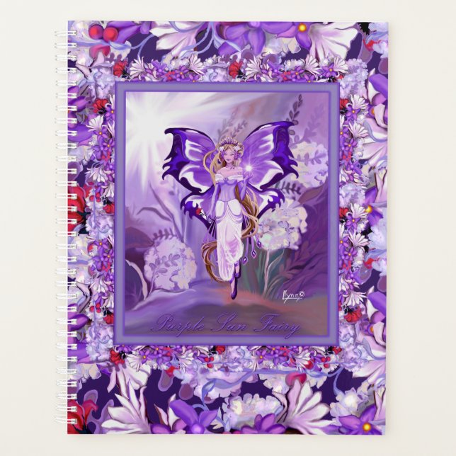 Purple Sun Fairy Planner (Front)