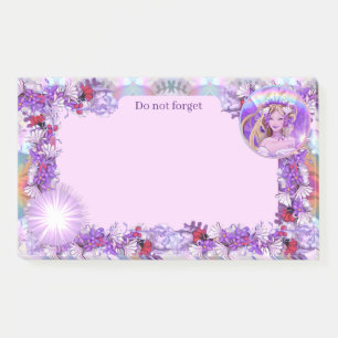 Purple sun Fairy Post-it Notes