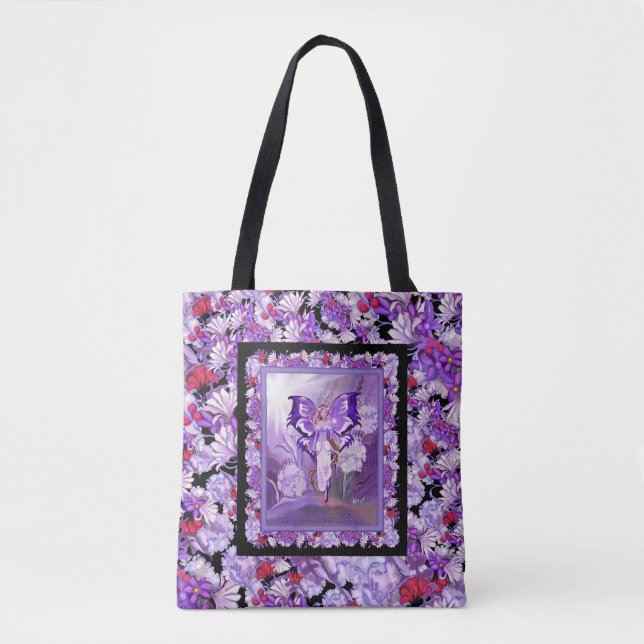 Purple sun fairy tote bag (Front)