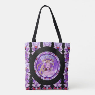 Purple Sun Fairy Tote Bag