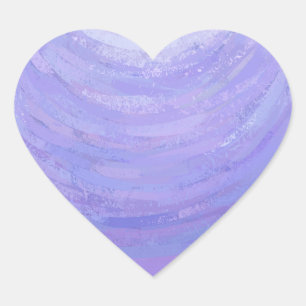 Purple Sun Heart Sticker