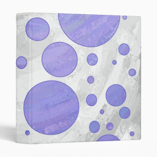 Purple Sun Polka Dot Binder