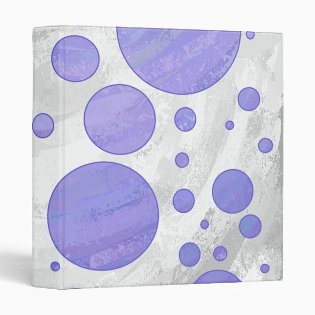 Purple Sun Polka Dot Binder (Front/Spine)